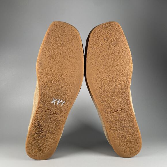 Clarks Collection Wallabee Men\'s 10.5 W Tan Suede Casual Chukka Ankle Boots GUC main image 4